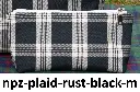 Zipper Notions Pouch Plaid Rustikana Black M Front with Text.webp