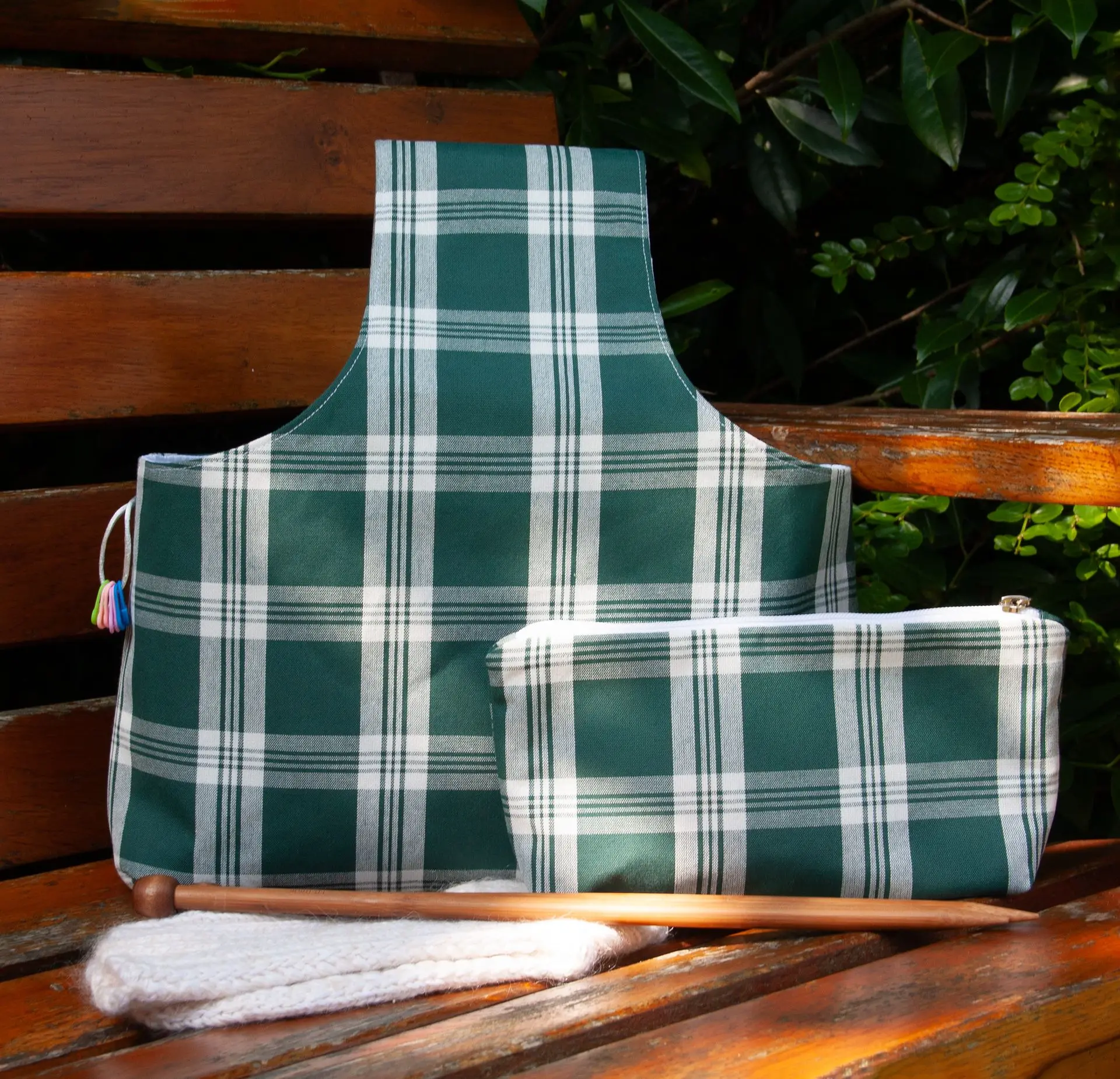 Set Wrist Plaid Rustikana Green L 2-2.webp