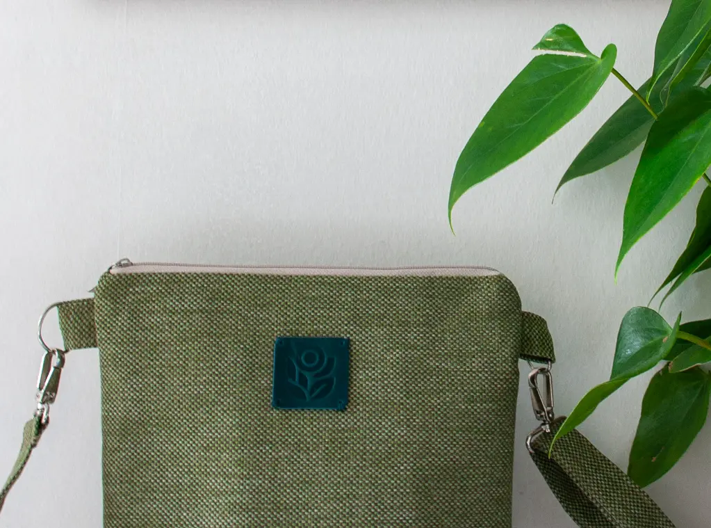 Croped Front Crossbody Bag Orsa Green Brown M.webp