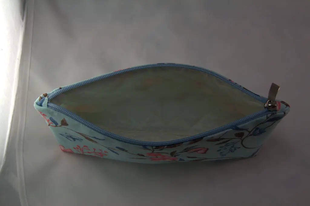 Zipper Notions Pouch Bird  Bullfinch Azure M Inside.webp