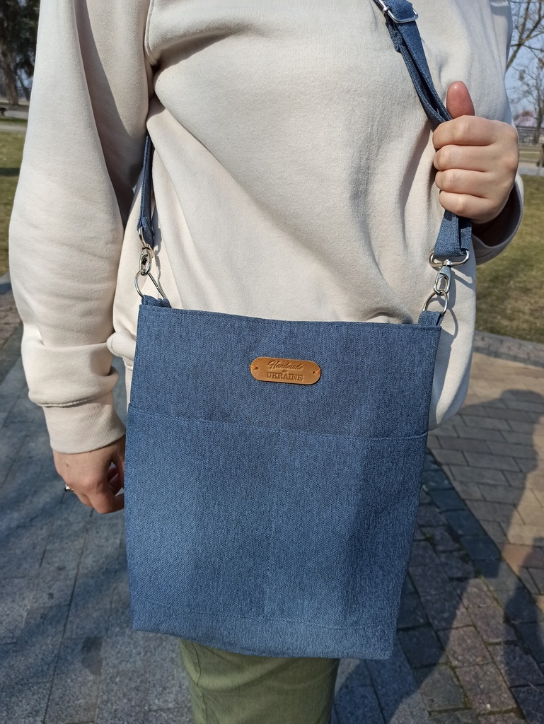 [crb-afina-lblue-l] Large Crossbody Bag Afina Light Blue L