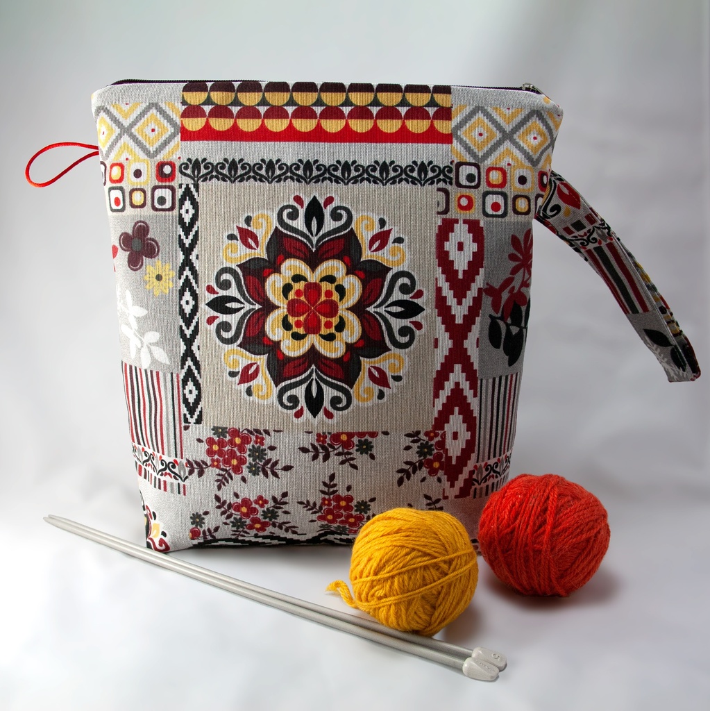 [pbz-ethnic-grey-xl] Zipper Ethnic Ghey XL