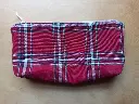 Zipper Notions Pouch Plaid Red M (copy)