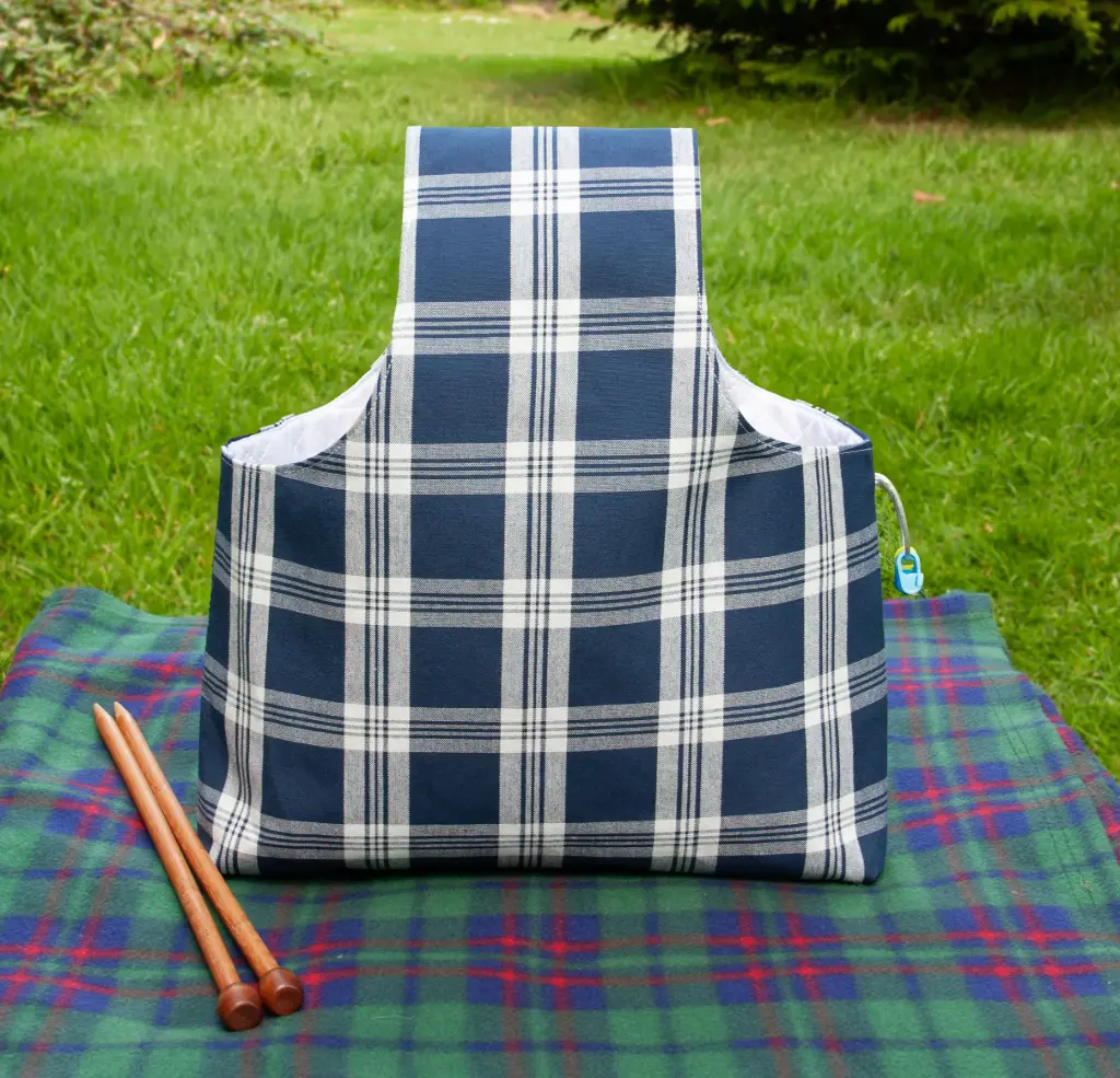 [pbw-plaid-rust-navy-l] Wrist Plaid Rustikana Navy L