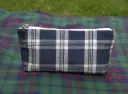Zipper Notions Pouch Plaid Rustikana Navy M